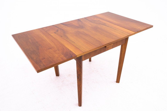 Image 1 of Table carrée Art déco, Pologne, années 1940.