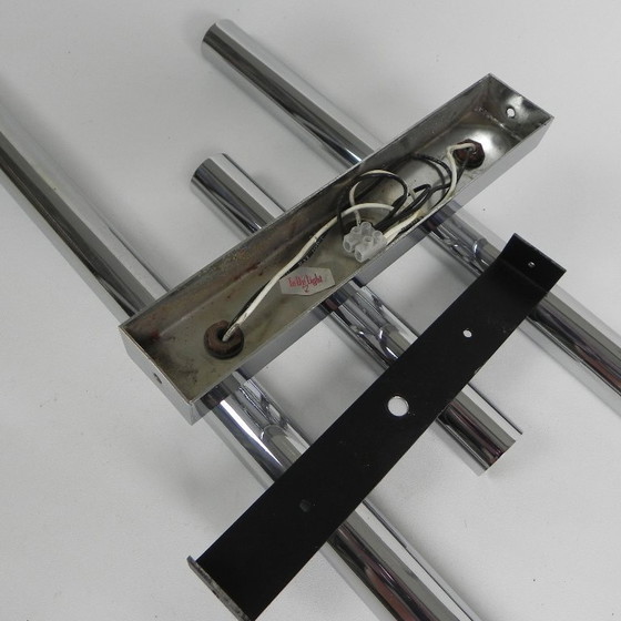 Image 1 of TeDe light wall lamp with 3 chrome cylinders, 1970s