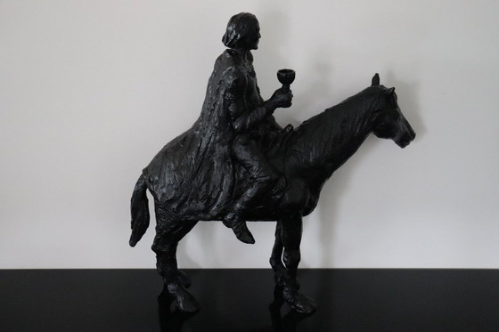 Image 1 of Sculptuur "Ruiter Te Paard"