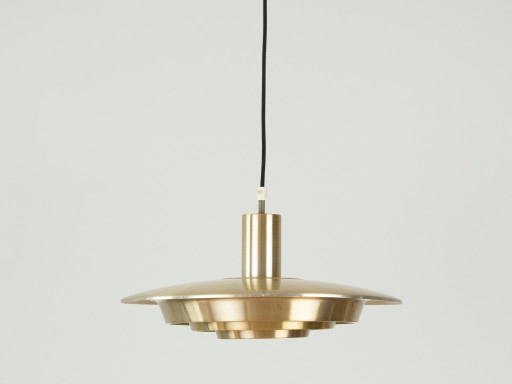 Lámpara colgante danesa vintage de los años 80. – hanglampen, Aluminium (photo 2 of 11)