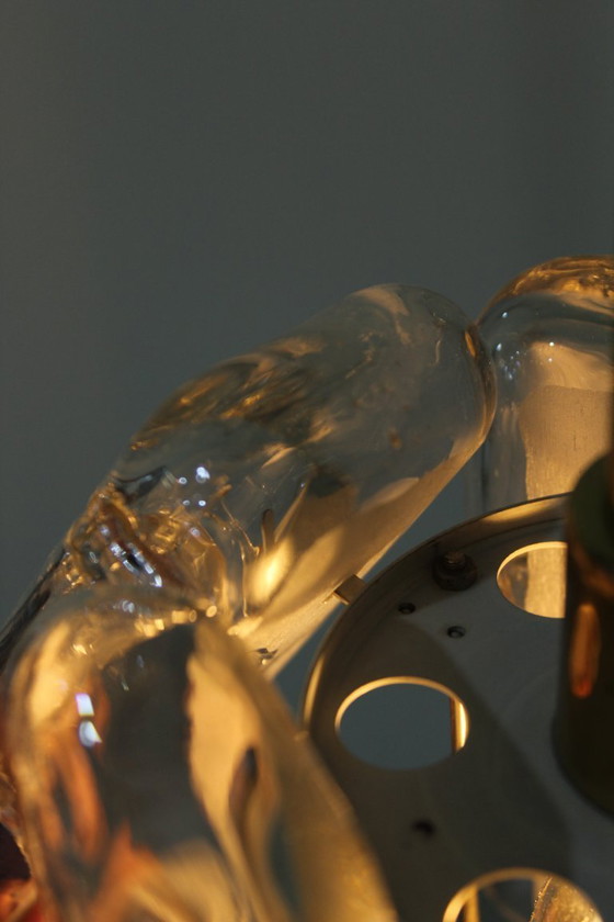 Image 1 of Design-Pendelleuchte Doria Eisglas