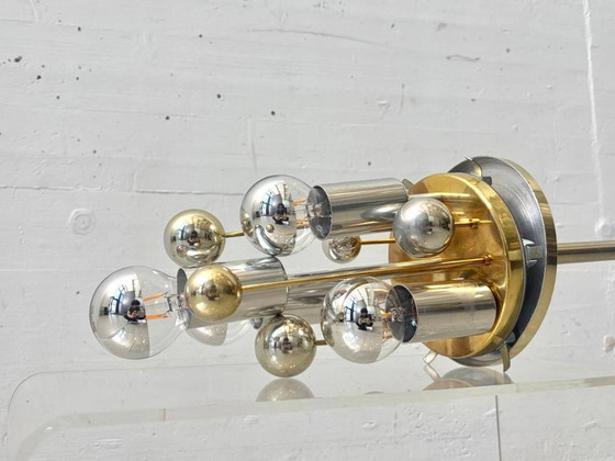 Image 1 of Space Age Sputnik hanglamp van Doria, Duitsland, jaren 70.