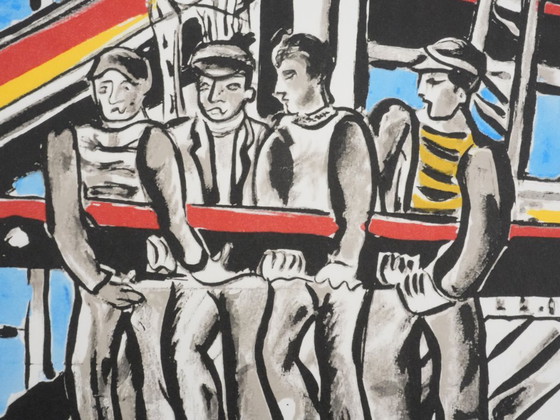 Fernand Léger: Die Baumeister in den Wolken, signierte Lithografie – Lithographien & Drucke, Paper (photo 8 of 11)