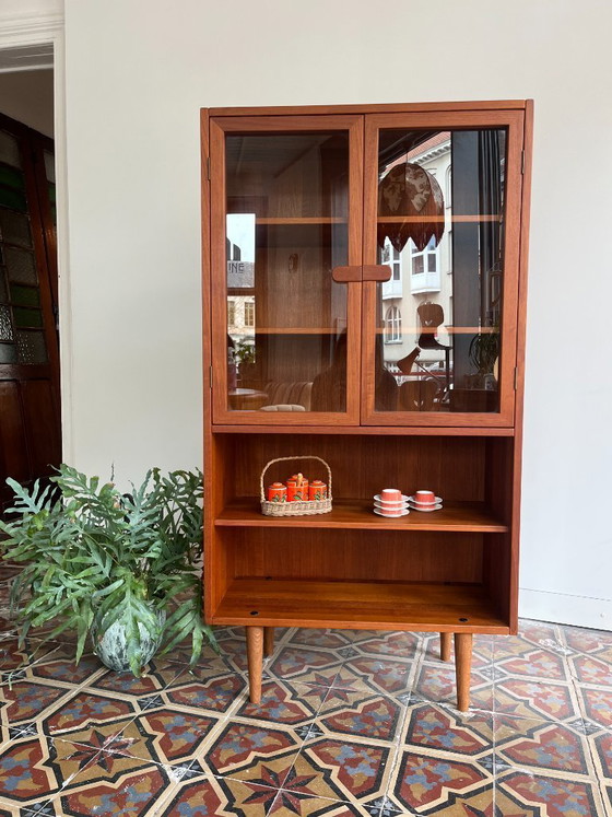 Image 1 of Dyrlund Highboard / Display Cabinet (Denmark)