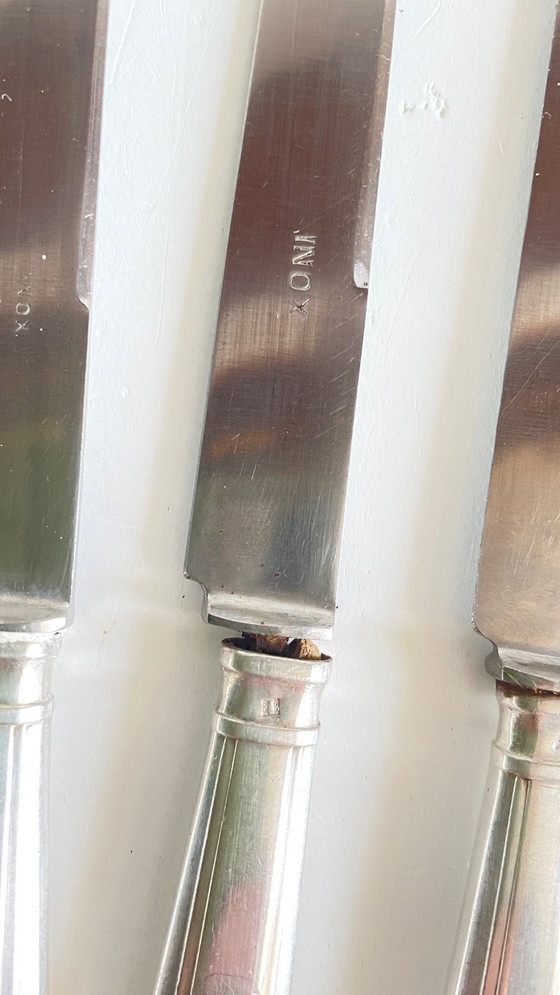 Image 1 of 6 Art Deco Dessert Knives