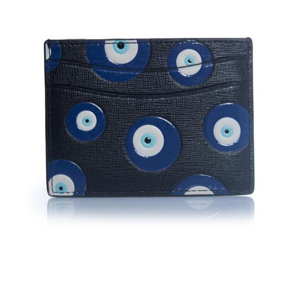 Image 1 of Kate Spade, leather card holder with eye print