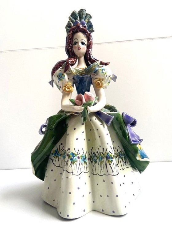 Image 1 of Collection Sujet Figurine Poupée Biscuit de Porcelaine Signée Cythère Sculpture