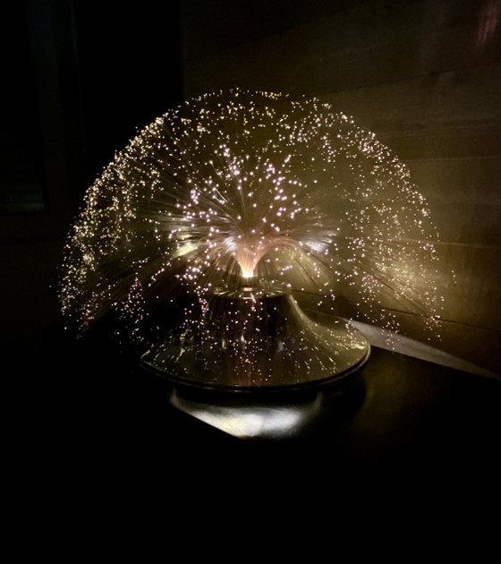 Image 1 of YENI Space Age Fiber Optic UFO Tafellamp, Frankrijk, jaren 70