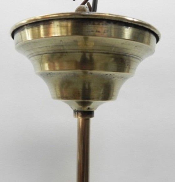 Vintage Art Deco Hanglamp – Hanglampen, Glass (photo 3 of 9)