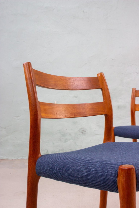 Image 1 of 2 chaises Niels Otto Möller modèle n° 84, en teck danois vintage
