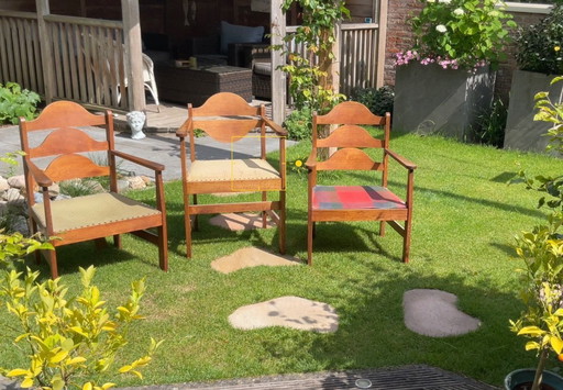 3 chaises de l'école de La Haye par Cornelis van der Sluys
