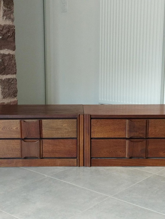 Paar vintage Scandinavische design modules, nachtkastje, ladekast, dressoir, tafel – Ladekasten, Anders (photo 15 of 19)