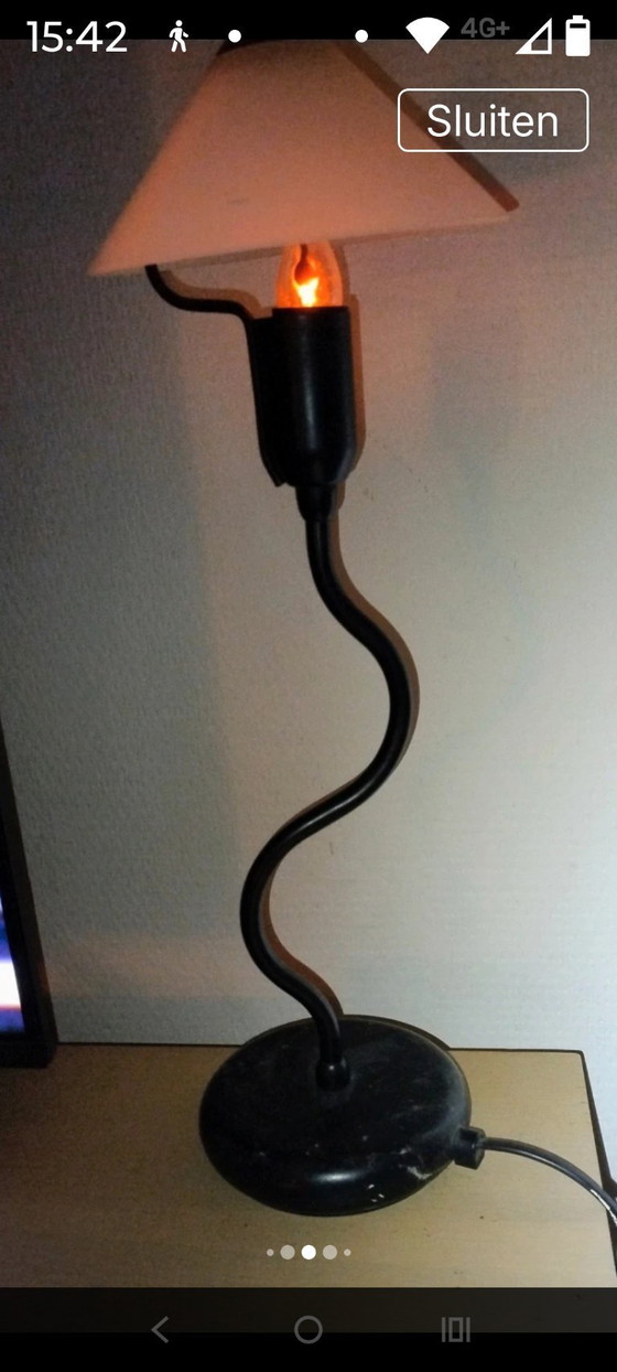 Image 1 of Vintage Italiaanse Design Tafellamp –  Giesse AF Cinquanta – Memphis Style