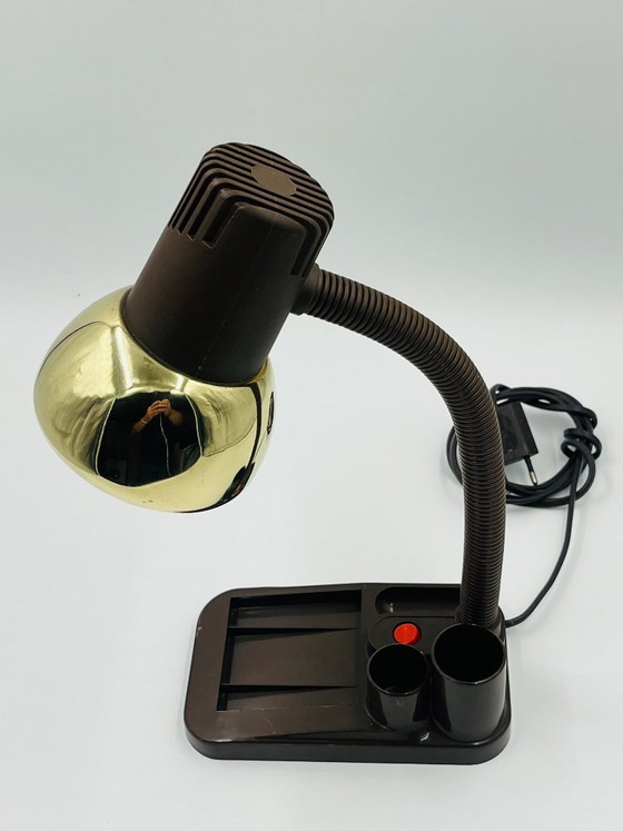 Lampada da scrivania/organizer dal design vintage degli anni '80. – Lampade da lettura, Brass (photo 2 of 12)
