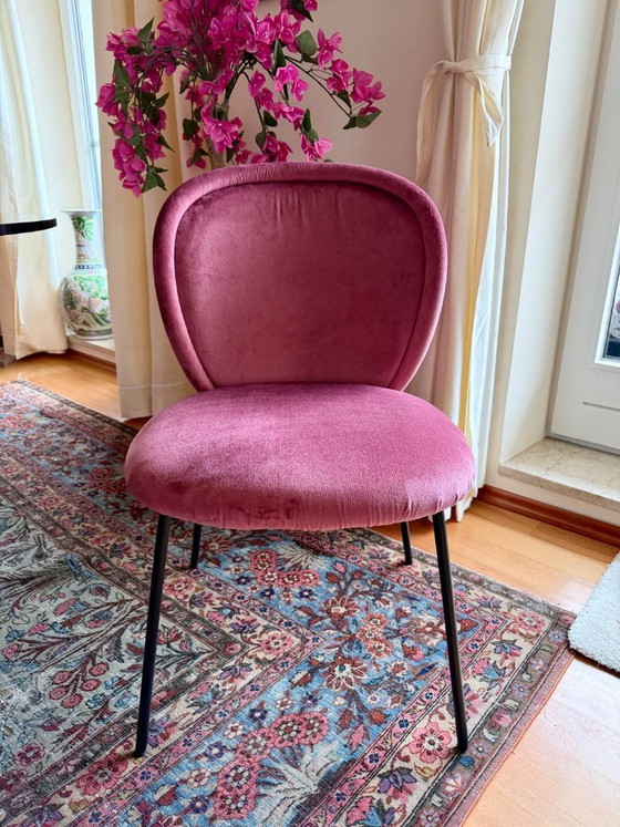Image 1 of 6 Stühle de diseño „Ona Curved“ – Rosado