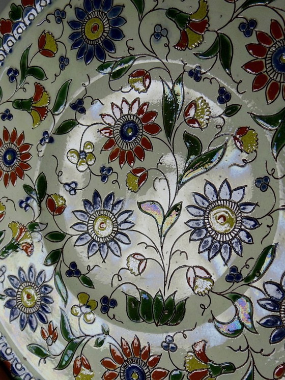 Image 1 of Thun enamel dish signed Schoch-Läderach old Swiss artisanal & rare