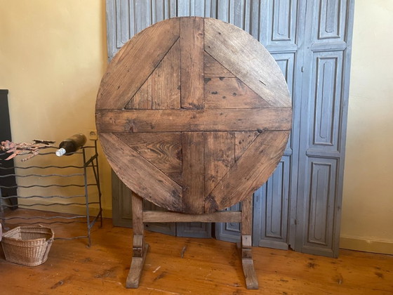 Table Vigneron Tavolo da Degustazione Tavolini Antico Francese – Wood (photo 3 of 19)