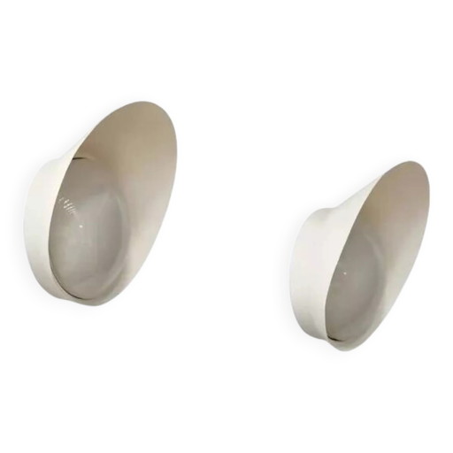 Set of two extremely rare Saturn wall lamps by LYFA – wandlampen, Aluminium, Mid Century Modern
