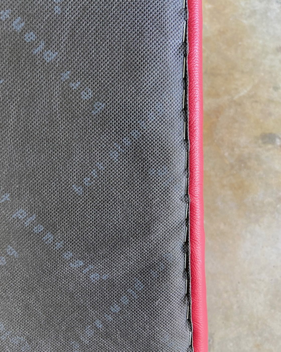 Image 1 of 6x Bert Plantagie Arc Eetkamerstoel Rood Met Wieltjes