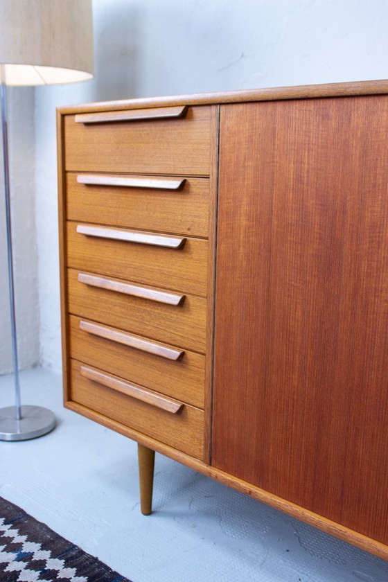 Image 1 of Vintage teak sideboard highboard chest of drawers 60s Danish
