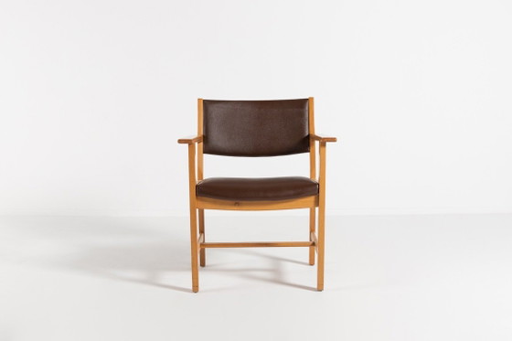 Image 1 of Fauteuil des années 1970 conçu par Hans Wegner pour Getama