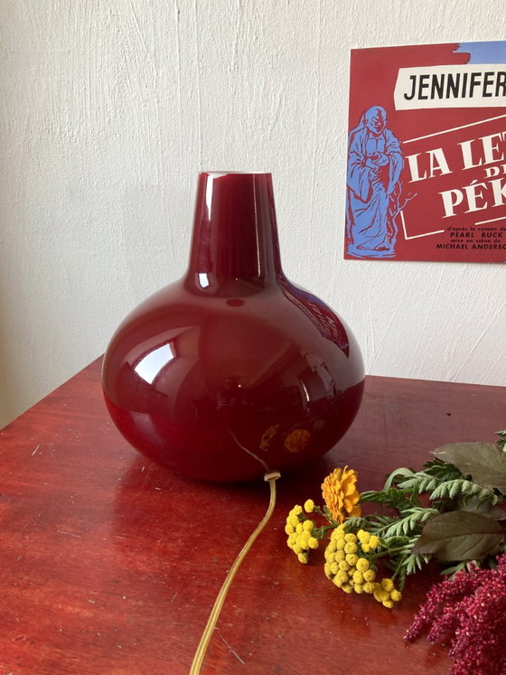 Lampada da tavolo vintage in vetro rosso – SCE, Francia – Lampade da tavolo, Glass (photo 3 of 11)