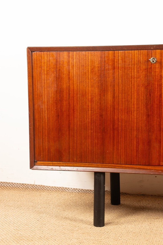 Image 1 of Modernist sideboard, 180 cm, French style in rosewood by Tricoire and Vecchione, TV unit 1960.