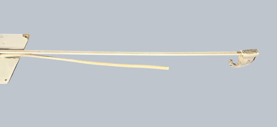 Image 1 of Minimalist metal wall light in the style of Jean Prouvé, circa 1950