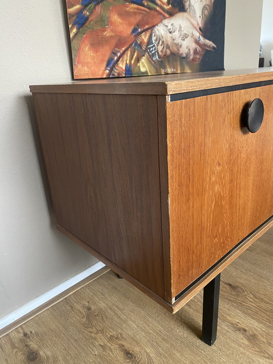 Image 1 of Vintage teakhouten tv-kast, dressoir, lowboard, jaren zestig