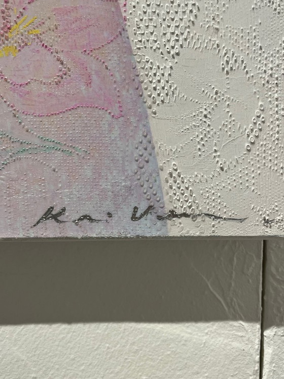 Image 1 of Karin Vermeer Audrey Hepburn large painting