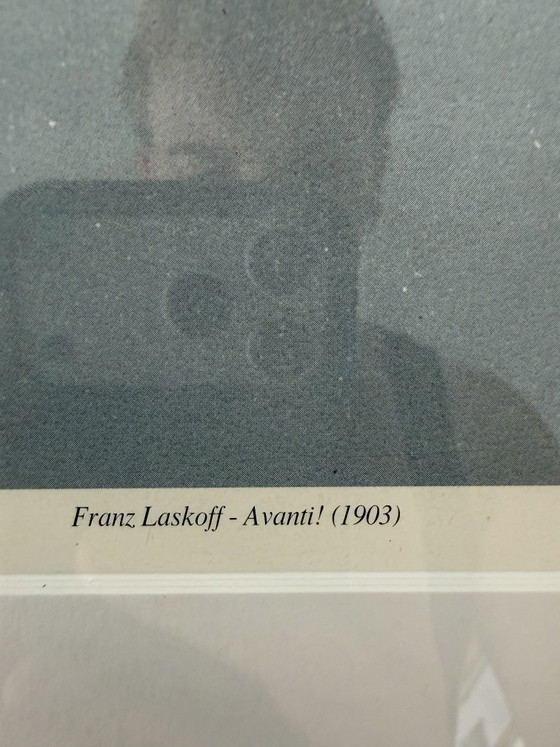 Franz Laskoff - Avanti! - Litografia di opera originale per quotidiano socialista - 1920 (photo 2 of 6)