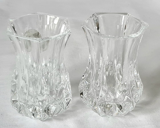2 Vasi Vintage Cristal d'Arques 8×5 cm Etichetta Originale Ottime Condizioni – Glass, Crystal (photo 3 of 15)