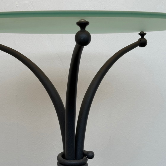 Image 1 of 2x Table d'appoint Verre/Acier