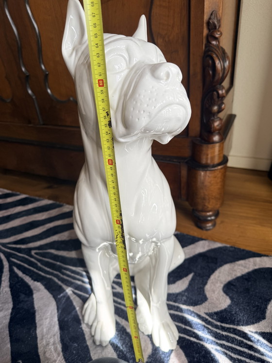 Scultura vintage di cane boxer in porcellana – Bassano, Sculture (photo 6 of 12)