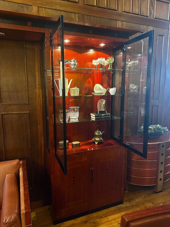 Image 1 of Schuitema Decoforma Display Cabinet - Exclusive Bubinga Wood & Ebony Details