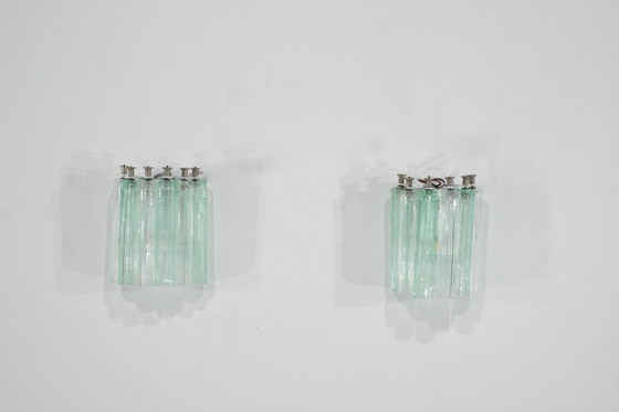 Image 1 of Pair of Murano glass wall sconces, Italy 1960s.