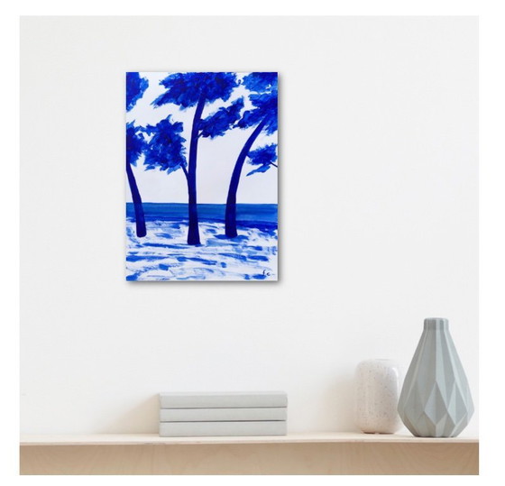 Image 1 of Inkt op 250g wit papier. Formaat 40x30cm.