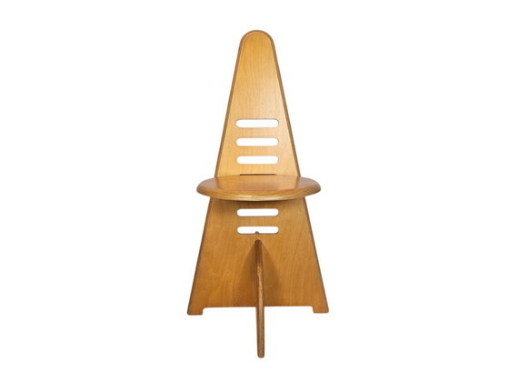 Dutch design - Gijs Boelaars - Lundia - Chair - Model Lundi-sit - 80s – Dining chairs, Wood (photo 3 of 7)