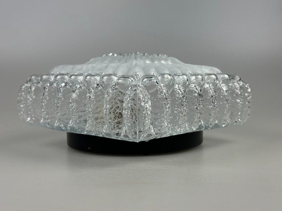 Image 1 of 60er 70er Jahre Deckenlampe Leuchte Plafoniere Inbouw Glas Duits Design