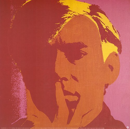 Andy Warhol--Lithographie couleur offset Autoportrait