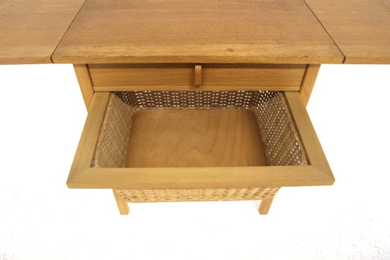 Scandinavian Oak Sewing Table, Sweden, 1960 – Consoles, Wood (photo 7 of 14)