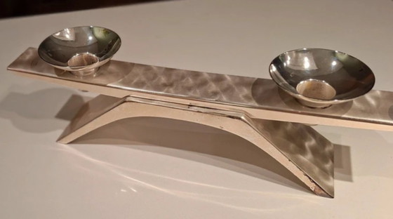 Image 1 of Candeliere Wmf Ikora Art Deco placcato argento