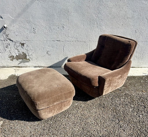 fauteuil et ottoman Michel Cadestin pour Airborne 