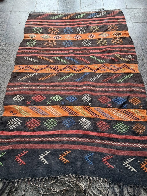 Kilim turco tessuto a mano 185x120cm