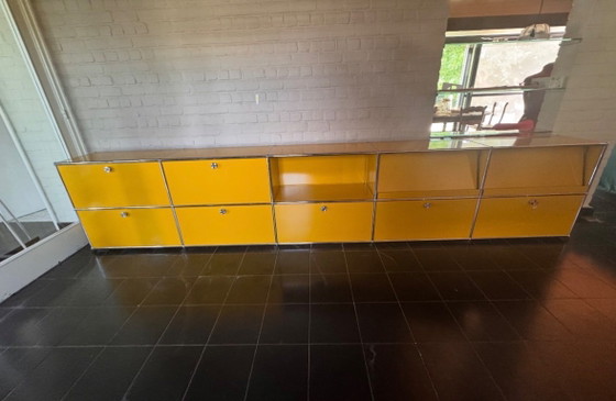 Modulaire USM Haller Plank/Étagère Basse – Opbergkast, Metal, Chrome (photo 5 of 8)