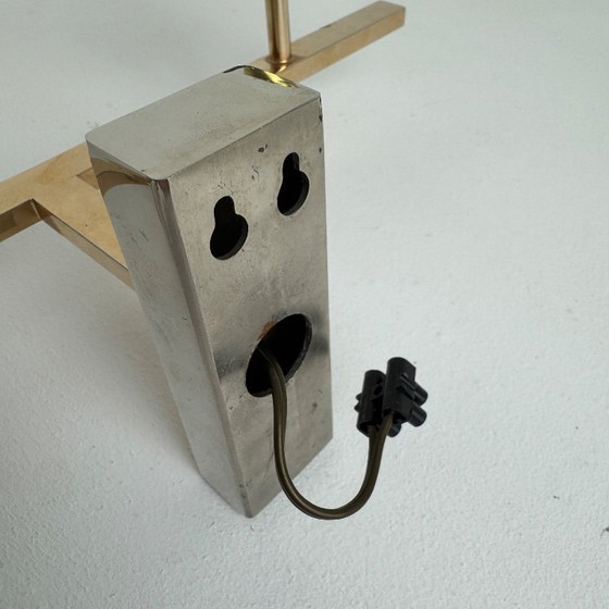 Image 1 of Vintage dubbele wandlamp "Maison Arlus" uit de jaren 1950