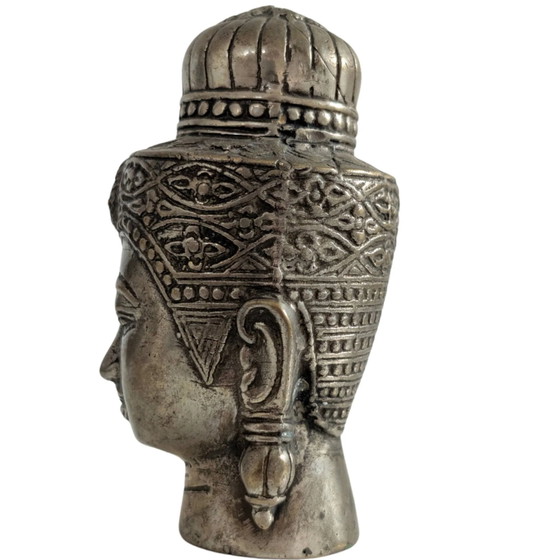 Tête de Bouddha en Bronze Massif – Sculptures (photo 7 of 9)