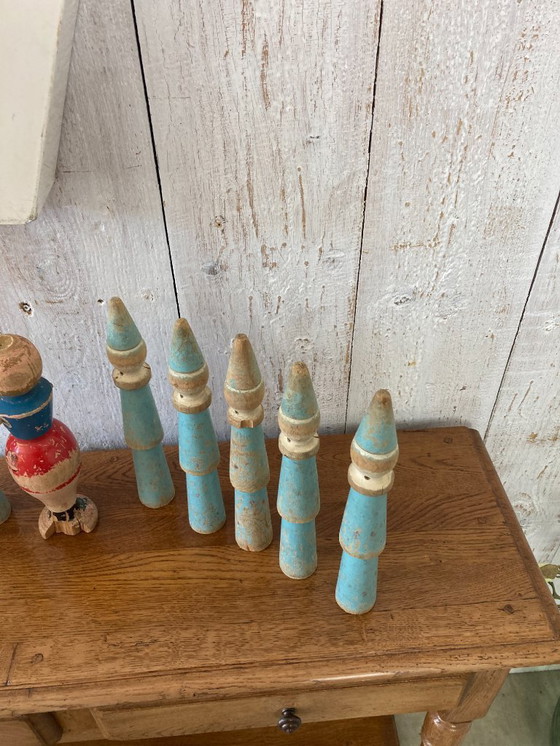 Image 1 of Serie von 10 alten Kegeln