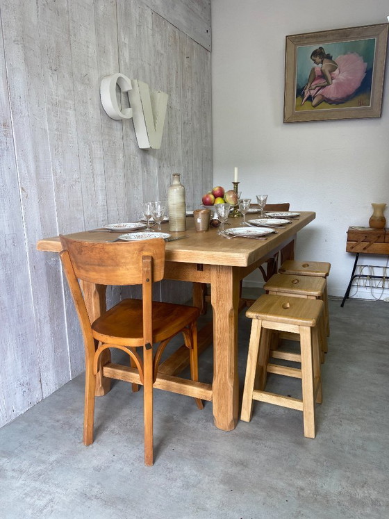 Image 1 of Oak farmhouse table 160x90cm