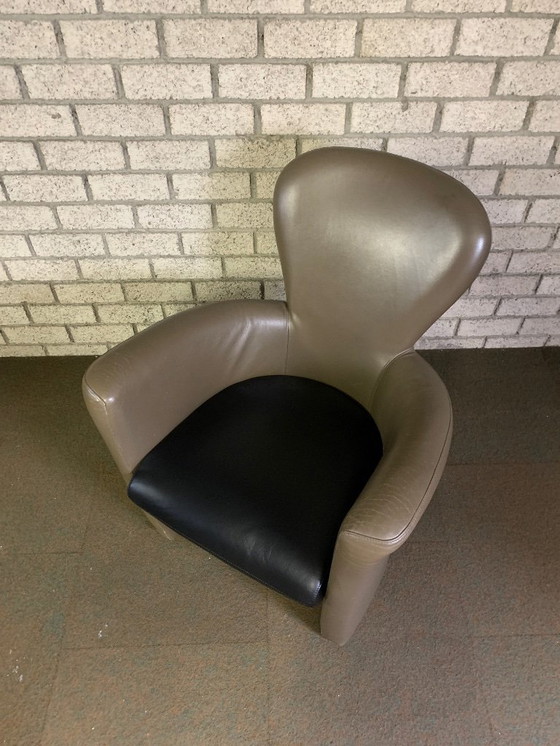 Image 1 of 2x Leolux Amphora fauteuils Leder